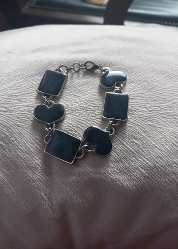 Koyu Mavi Zincir Detaylı Kadın Bileklik - Görsel 3