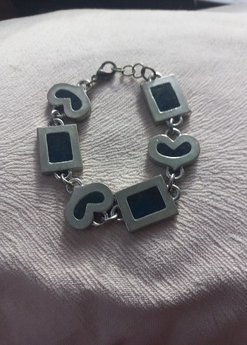 Koyu Mavi Zincir Detaylı Kadın Bileklik - Görsel 5