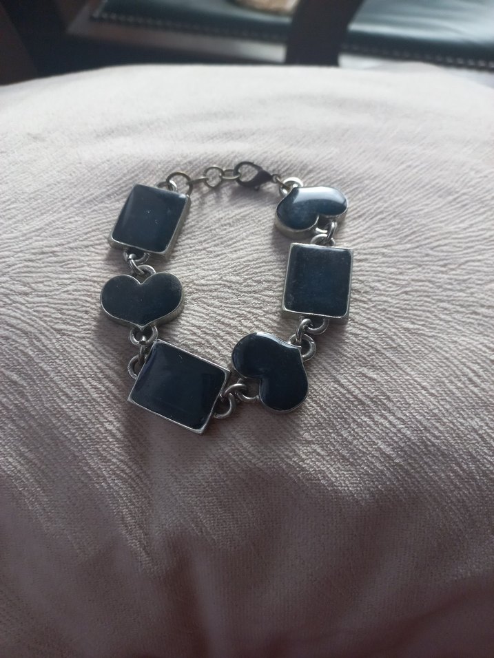 Koyu Mavi Zincir Detaylı Kadın Bileklik - Görsel 3