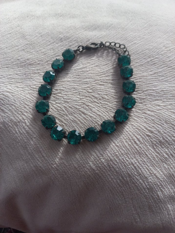 Turkuaz Payetli Yılan Desenli Kadın Bileklik - Görsel 5