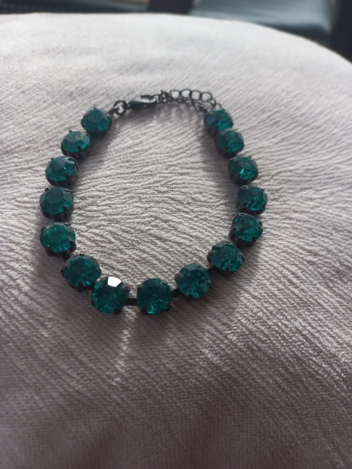 Turkuaz Payetli Yılan Desenli Kadın Bileklik - Görsel 4