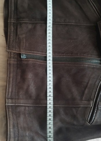 Kahverengi Süet Kadın Deri Ceket - Görsel 8