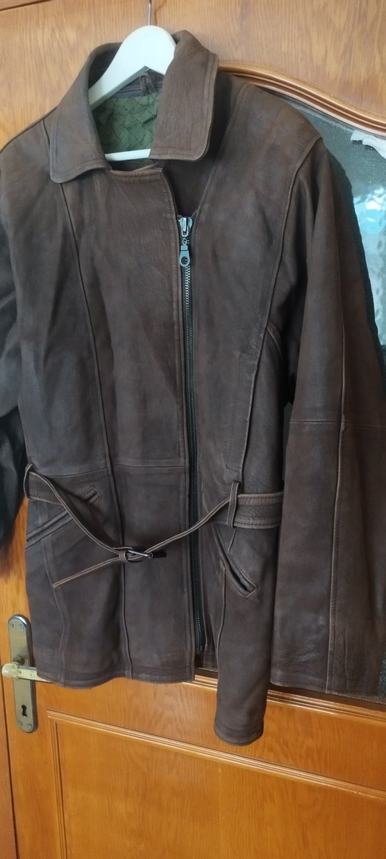 Kahverengi Süet Kadın Deri Ceket - Görsel 2