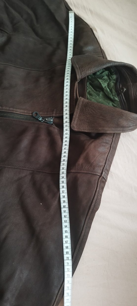 Kahverengi Süet Kadın Deri Ceket - Görsel 5