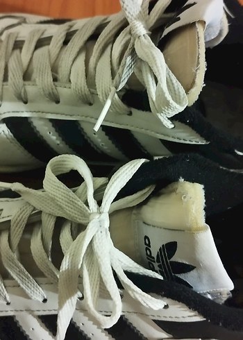 Beyaz Adidas Erkek Spor Ayakkabı Bağı - Görsel 4