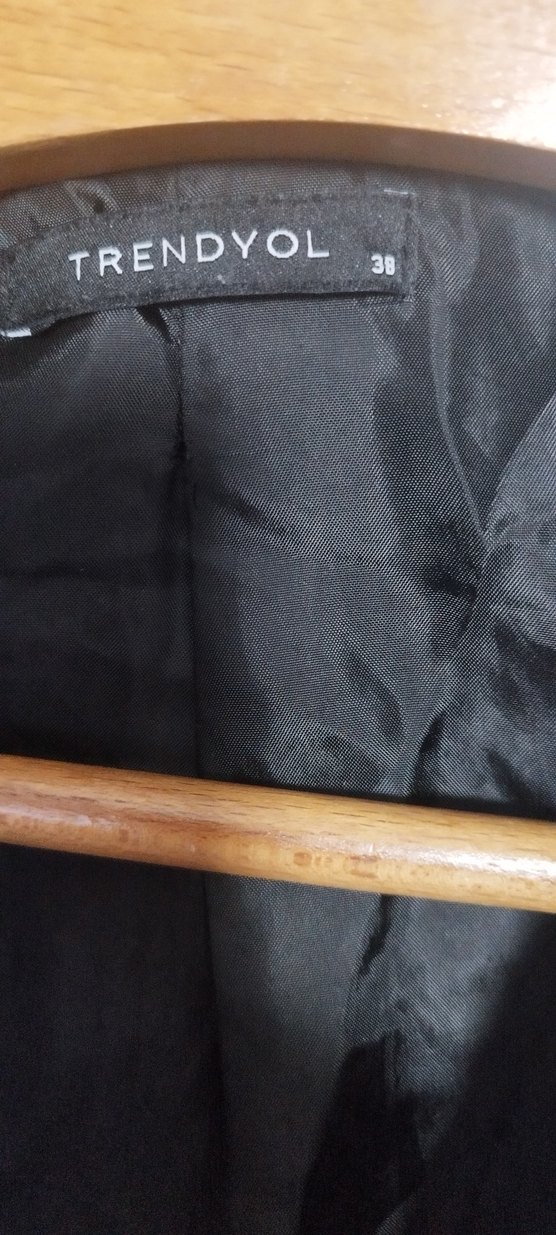 Düğmeli, Normal Boy Kadın Blazer Ceket - Görsel 4