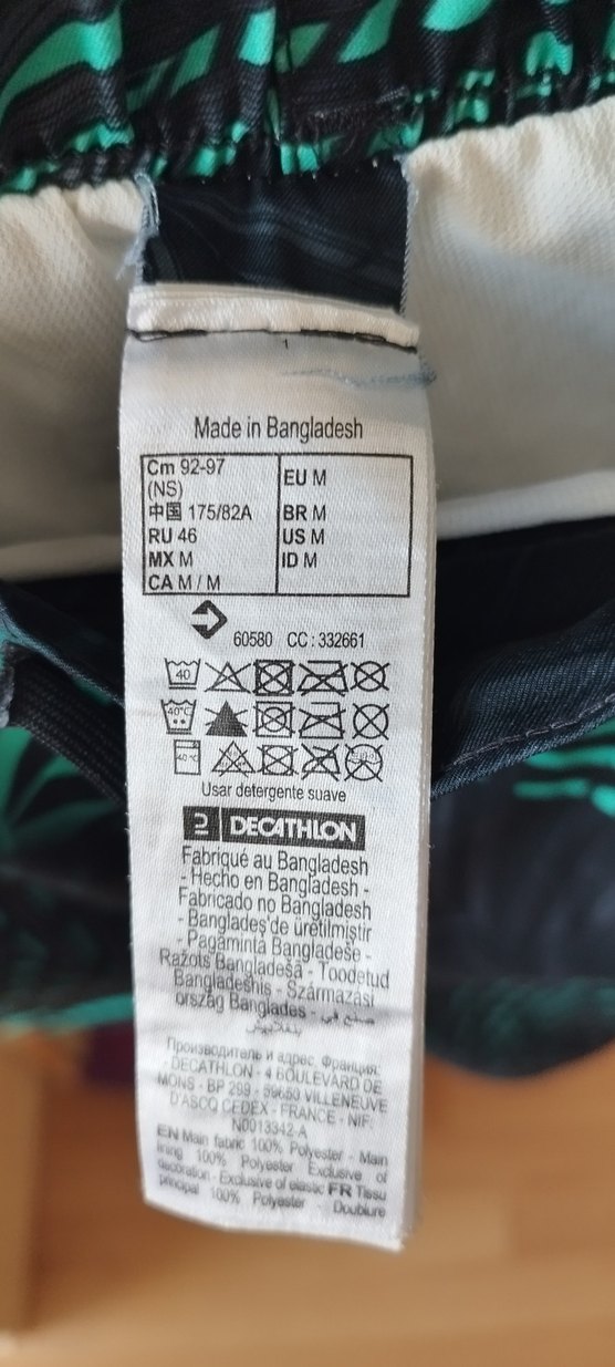 Erkek Mavi Batik Desenli Bol Kesim Şort - Görsel 3