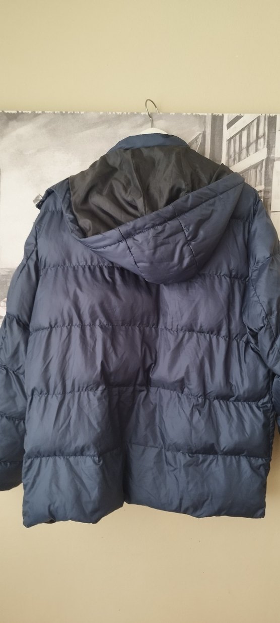 Erkek Midi Mont - lacivert - Görsel 5