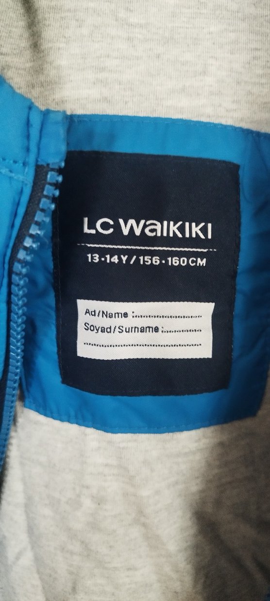 Mavi Kapüşonlu Erkek Çocuk Yelek - Görsel 2