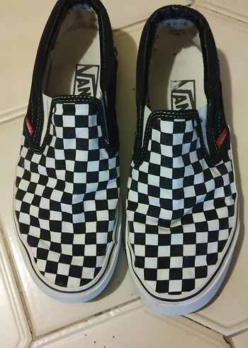 Vans unisex Beyaz Kareli Günlük Spor Ayakkabı