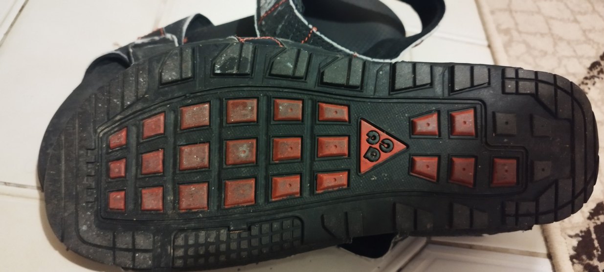 Siyah Erkek Cırt Cırtlı sandalet - Görsel 3