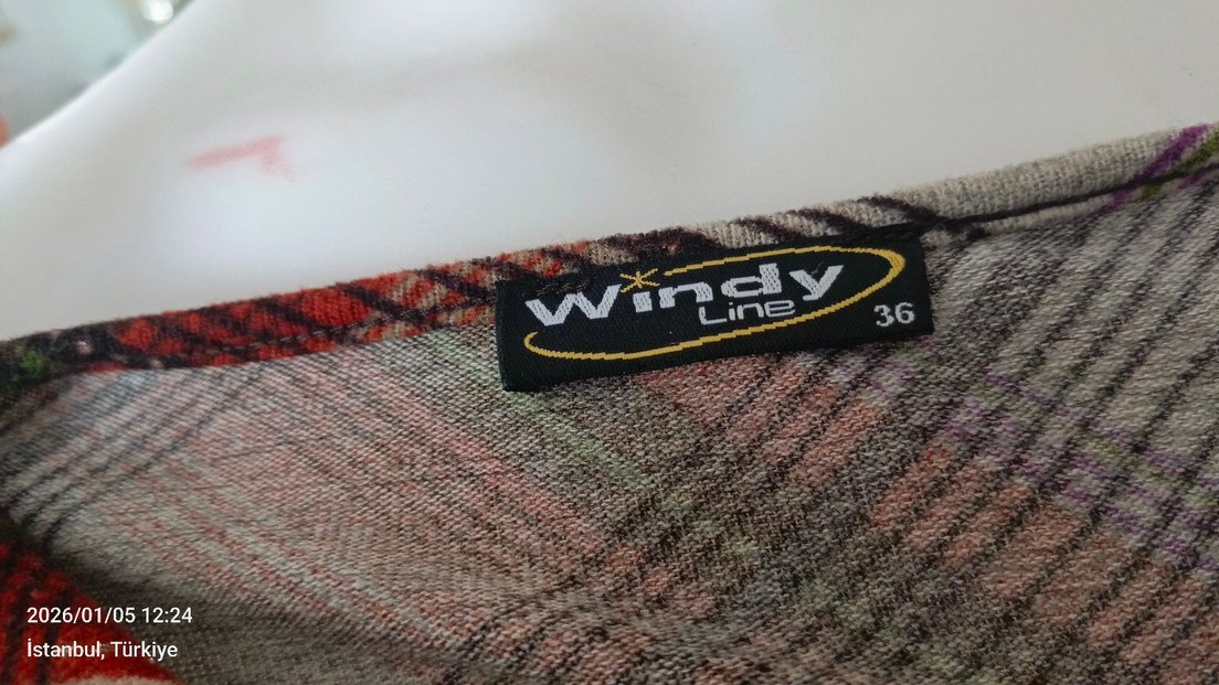 Püsküllü Gri Kadın elbise ve şal - Görsel 3