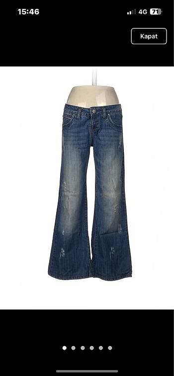 armani jeans kot pantolon düşük bel