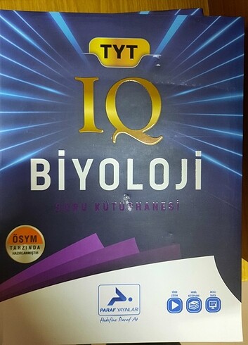 Paraf yayınları iq tyt biyoloji soru bankası