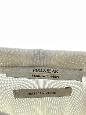 m Beden beyaz Renk Pull and Bear Bluz %70 İndirimli.