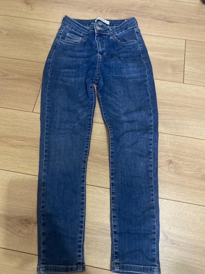 Kadın Mavi skinny Kesim Denim Pantolon - Görsel 2