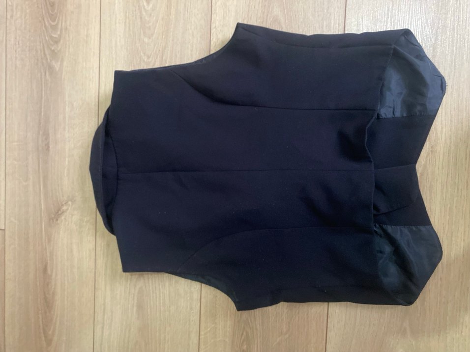 Kemerli Siyah Kadın yelek - Görsel 3