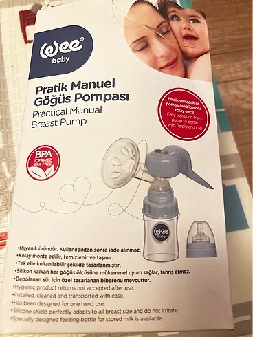 Wee baby pratik manuel göğüs pompası