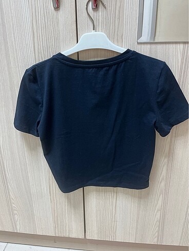 l Beden Stradivarius Kadın Lacivert Crop