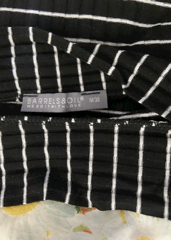 Siyah Çizgili Uzun Kollu Bluz - Görsel 2