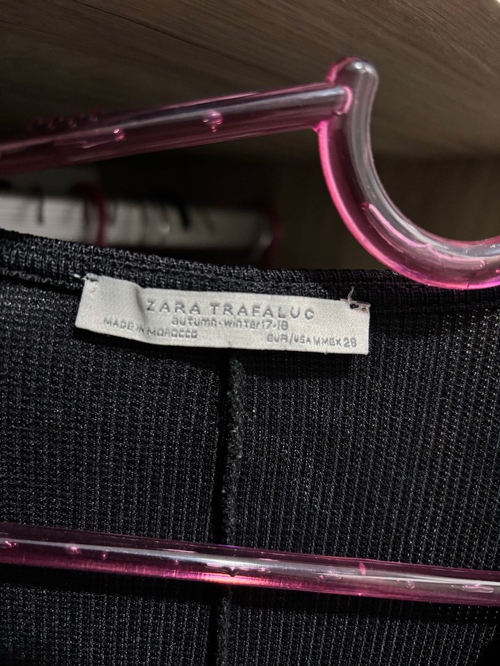 Siyah V Yaka Midi Kadın Elbise - Görsel 2