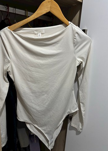 Uzun Kollu Beyaz Keten Bluz - Görsel 2