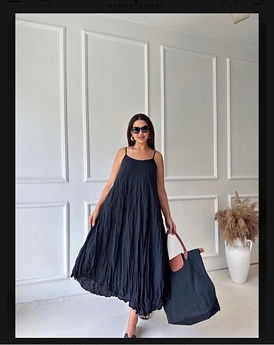 Zara Premium kalite kırışık kirinkil elbise