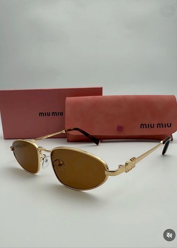 Miumiu kahverengi Modern Klasik Kadın Güneş Gözlüğü