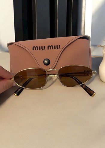 Miu Miu Miumiu kahverengi Modern Klasik Kadın Güneş Gözlüğü