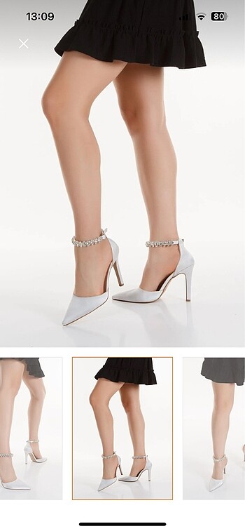 Kemal Tanca Taşlı şık stiletto