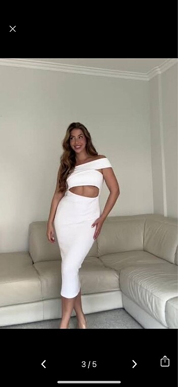 Zara Zara asimetrik elbise