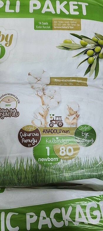 1 Beden: 2-5 kg Beden Renk TURCO 160 adet