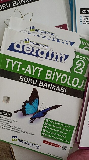 Tyt Ayt kimya biyoloji fizik mat türkçe geometri test kitap set 