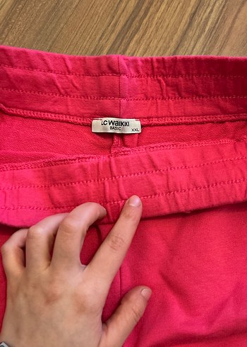 Pembe Kadın Bermuda Şort Rahat Kesim - Görsel 5