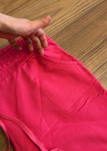 Pembe Kadın Bermuda Şort Rahat Kesim - Görsel 3