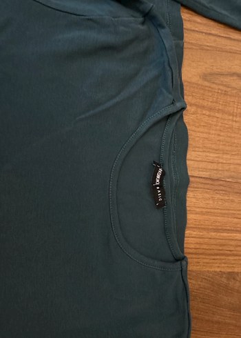 Turkuaz Kadın Uzun Kollu Basic Tişört - Görsel 2