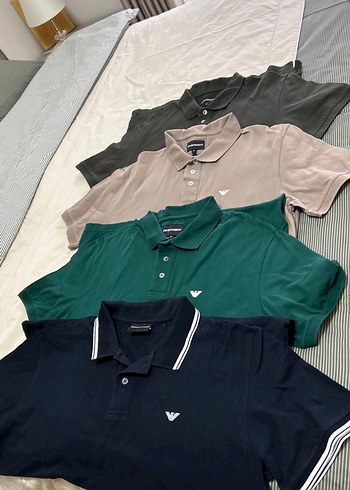 Erkek Koyu Yeşil Polo Tişört Pamuk - Görsel 4