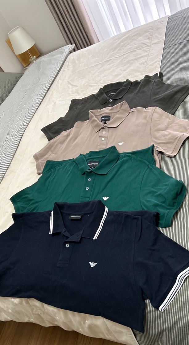 Erkek Koyu Yeşil Polo Tişört Pamuk - Görsel 4