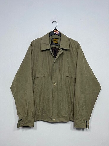 Vintage haki erkek ceket mont