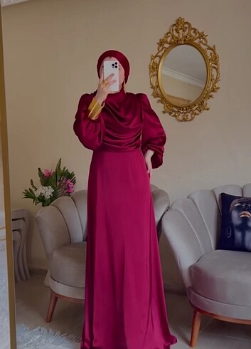 Diğer TESETTÜR BORDO ABİYE