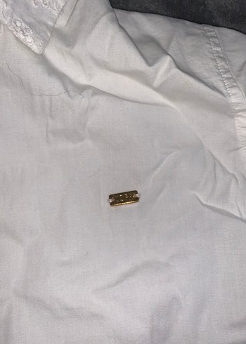 Nakışlı Beyaz Kız gömlek - Görsel 4