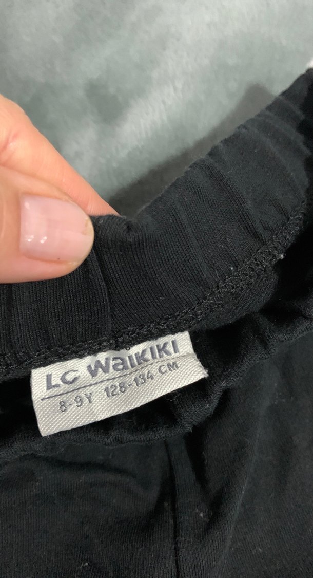 Kız Çocuk Yeşil Baskılı Street Wear Tayt - Görsel 3