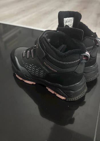 Kız Çocuk Siyah Gri Baskılı Spor Ayakkabı - Görsel 4