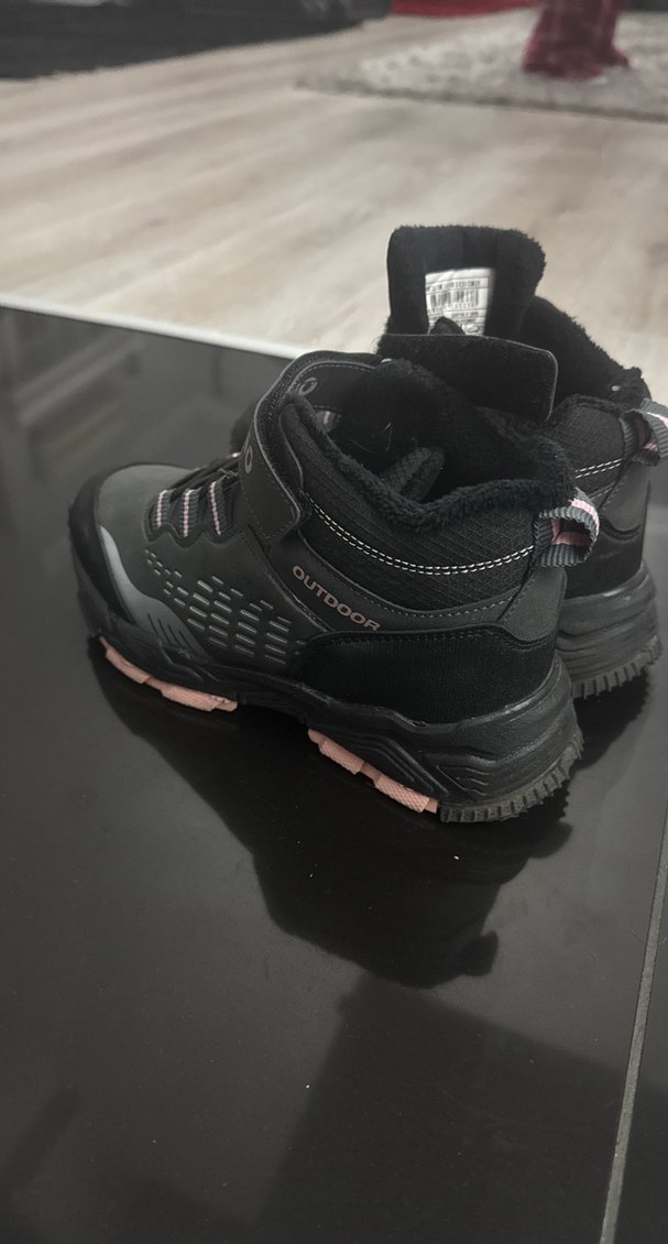 Kız Çocuk Siyah Gri Baskılı Spor Ayakkabı - Görsel 4