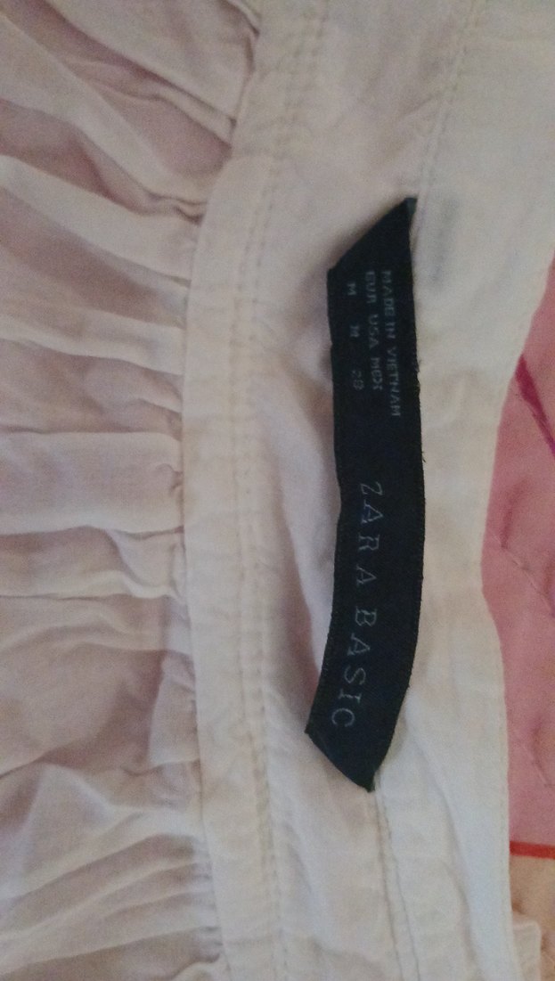 beyaz keten fırfırlı gömlek - Görsel 3