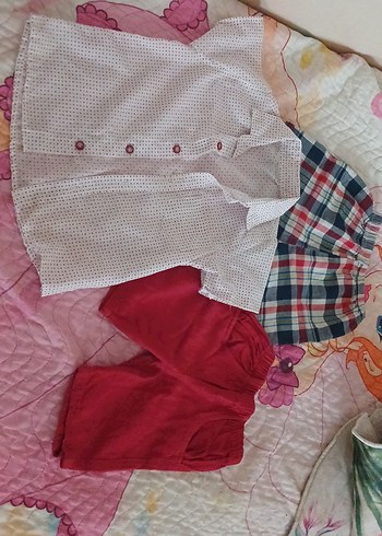 Erkek Çocuk Beyaz Kısa Kollu Gömlek - Görsel 2