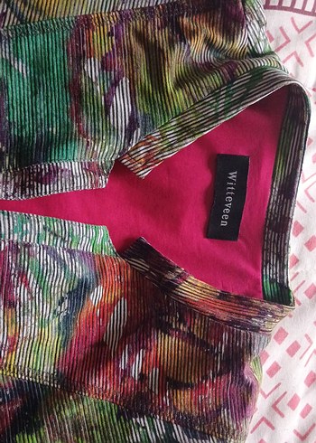 Kadın Çok Renkli Bohem Midi Ceket m ve l uyumlu - Görsel 5