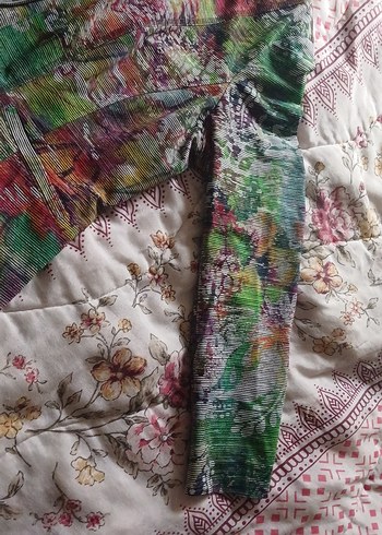 Kadın Çok Renkli Bohem Midi Ceket m ve l uyumlu - Görsel 4