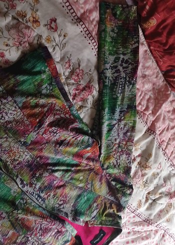 Kadın Çok Renkli Bohem Midi Ceket m ve l uyumlu - Görsel 3