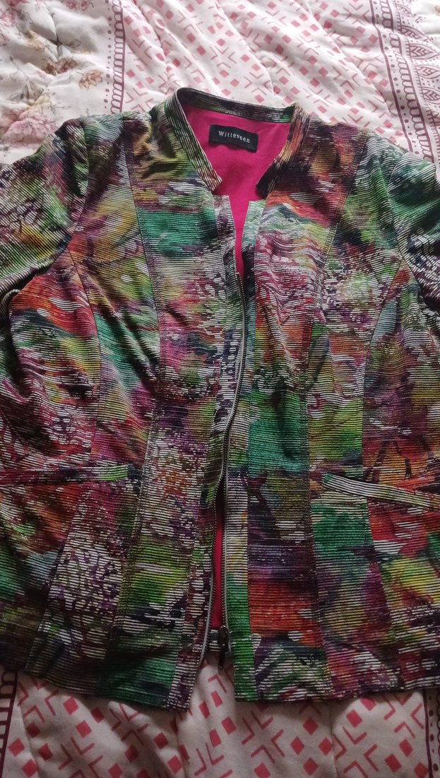 Kadın Çok Renkli Bohem Midi Ceket m ve l uyumlu - Görsel 2